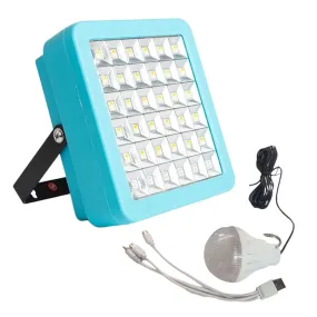 100W High-Efficiency Outdoor Led Solar Light With 10W Bulb Ab-Ta147 Blue