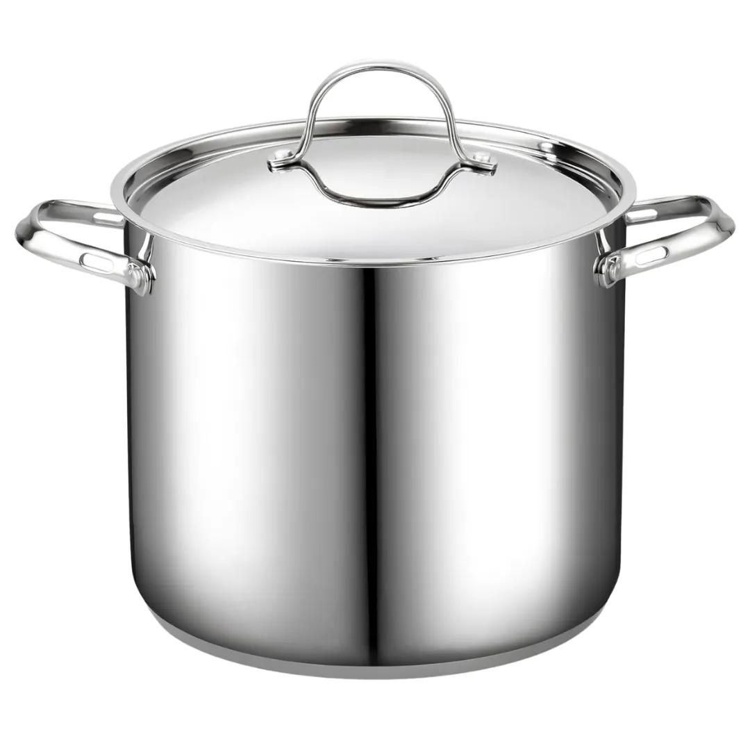 12-Quart Stainless Steel Stockpot With Lid