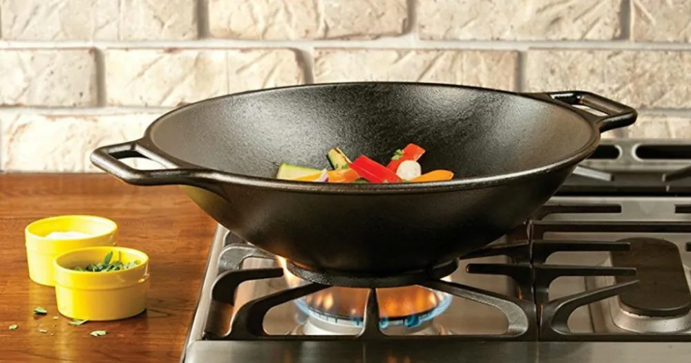 14" Cast Iron Wok