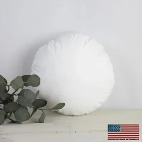 15" | Round Angel Hair Insert | Indoor Outdoor Down Alternative Hypoallergenic Pillow Insert | Quality Insert | Premium Insert