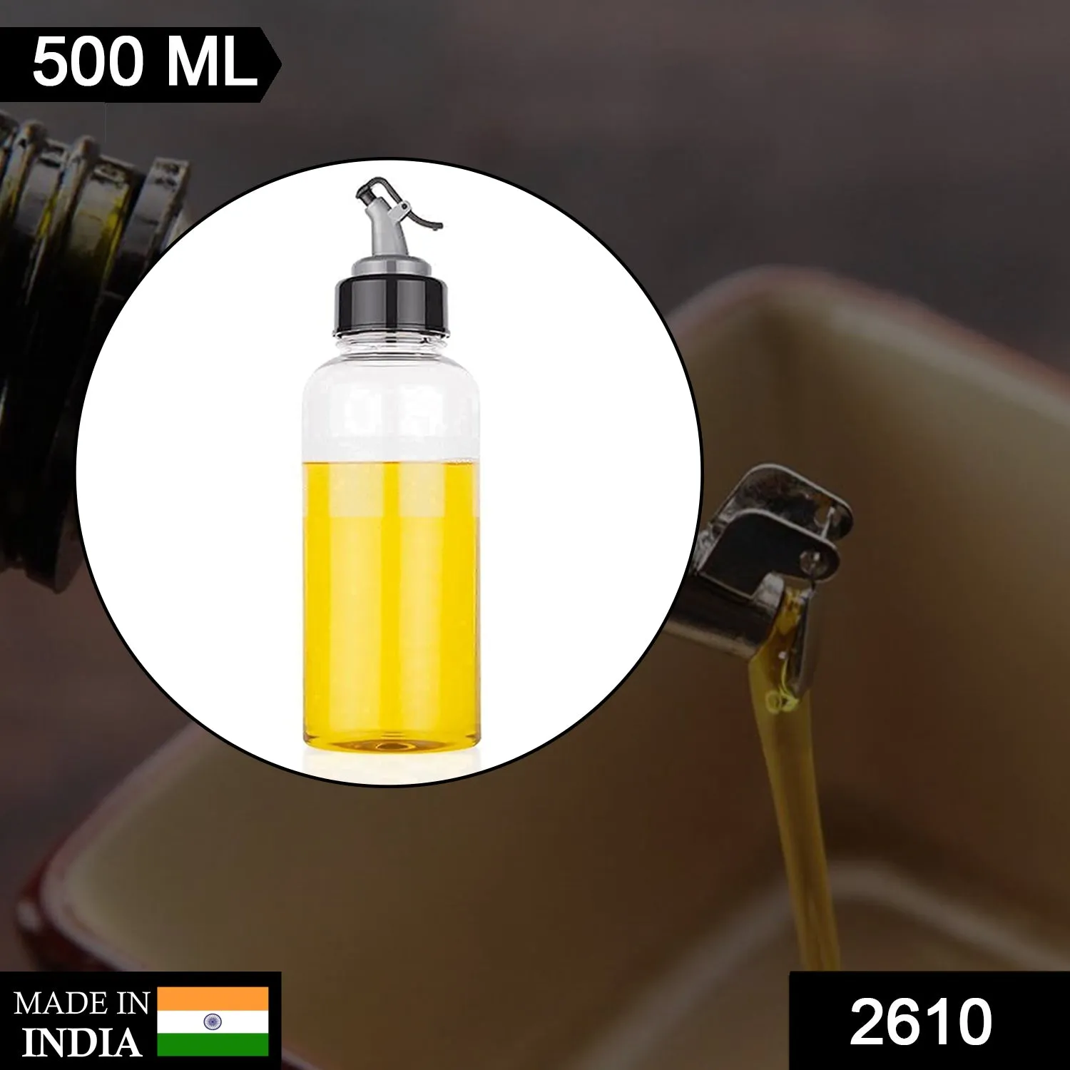 2610 Oil Dispenser with Leakproof Seasoning Bottle (500Ml Capacity)