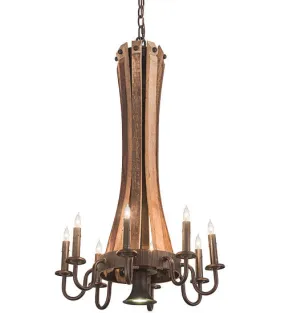 2nd Avenue Barrel Stave S22550-6 Chandelier Light - Mahogany Bronze