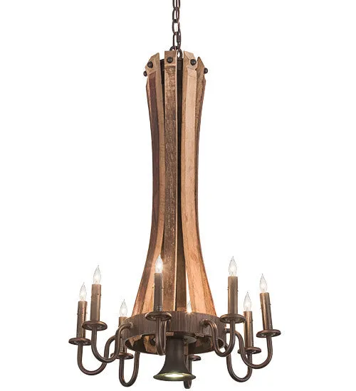 2nd Avenue Barrel Stave S22550-6 Chandelier Light - Mahogany Bronze