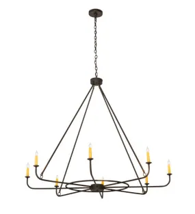 2nd Avenue Brach Ring 210788-1 Chandelier Light - Wrought Iron