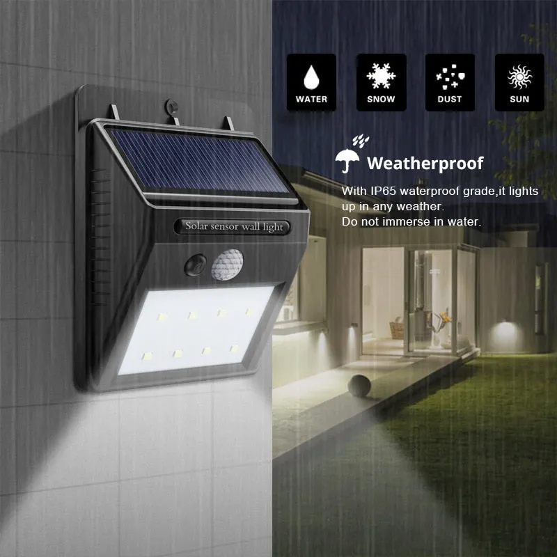 30 LED Cool White Solar Security Light