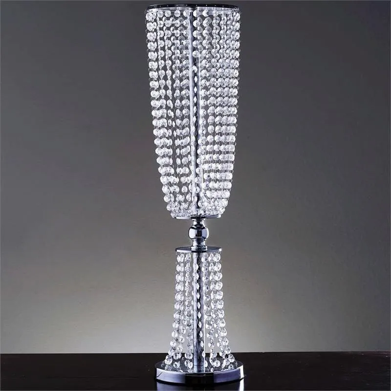 32" Tall Exotic Designer Crystal Garland Chandelier Wedding Centerpiece