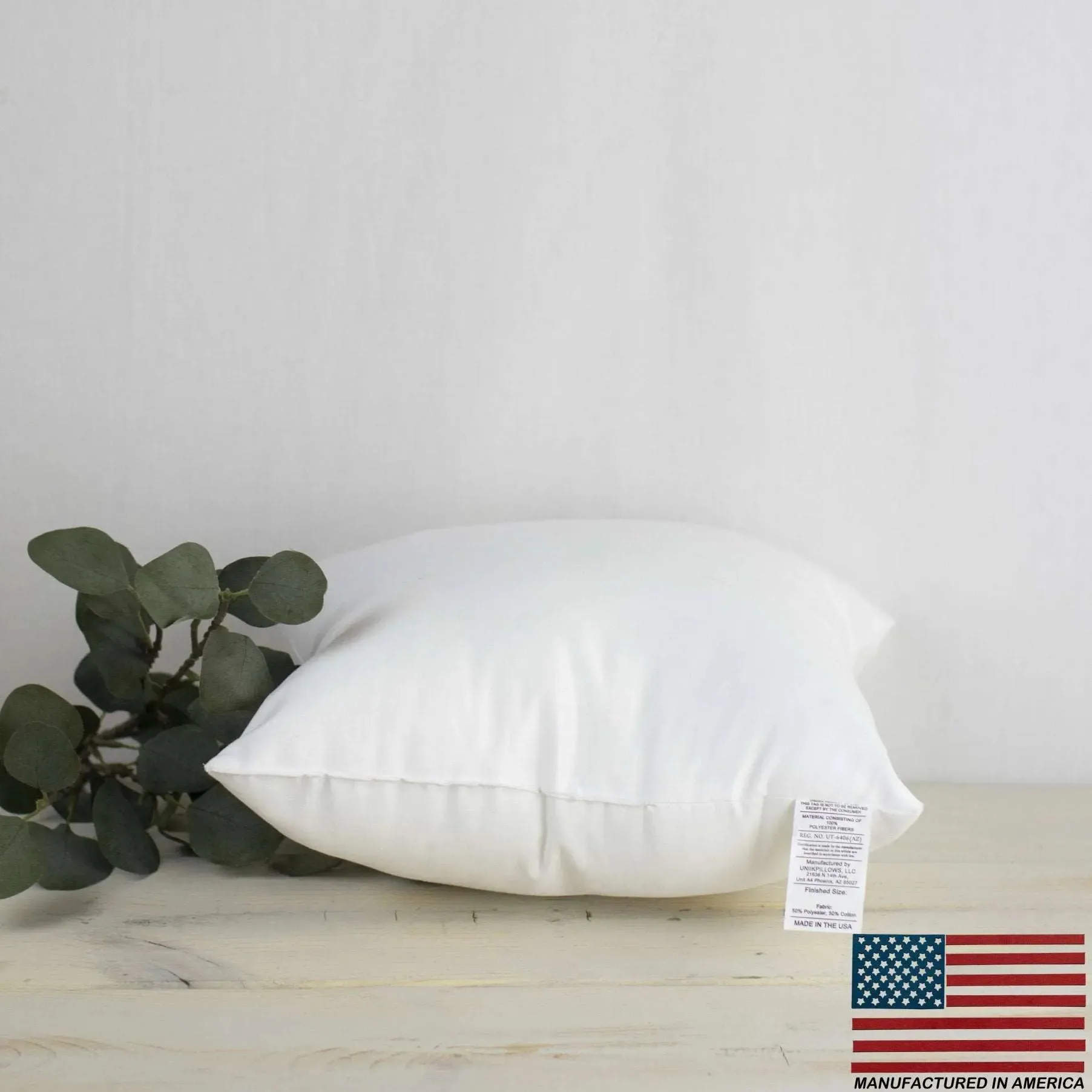 32x32 | Square Angel Hair Insert | Indoor Outdoor Down Alternative Hypoallergenic Pillow Insert | Quality Insert | Premium Insert