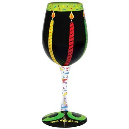 50 and Fabulous Wine Glass by Lolita®