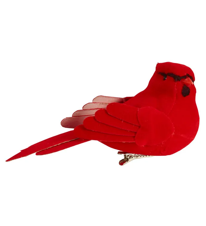 5" Cardinal Clip On Ornament