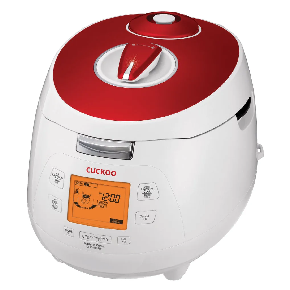 6-Cup Electric Pressure Rice Cooker with KOR Voice Navigation (CRP-M1059F)