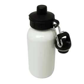 60x Aluminium Water Bottle 400ml White