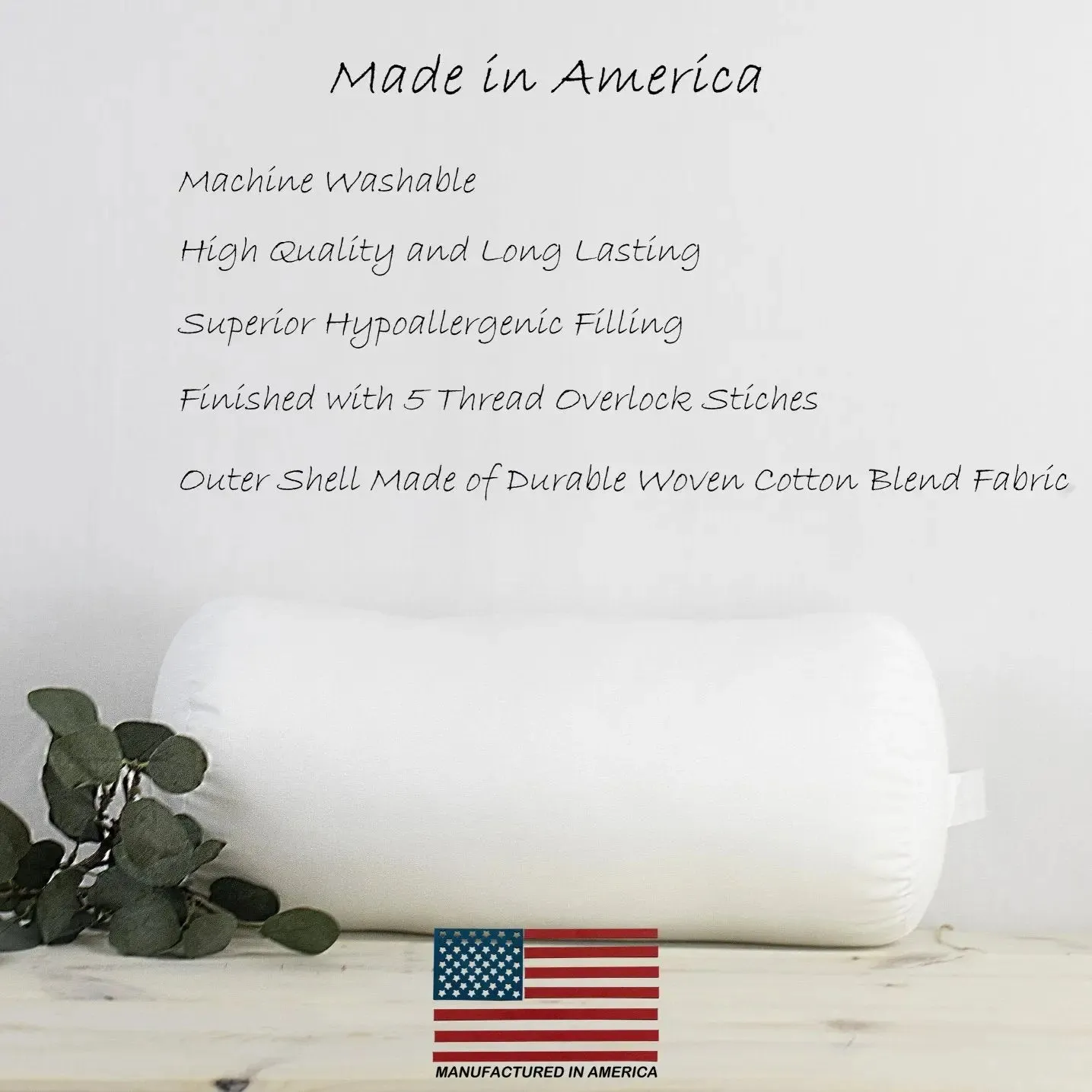 6x42 | Bolster Insert | Indoor Outdoor Hypoallergenic Polyester Fill | Quality Insert | Premium Insert