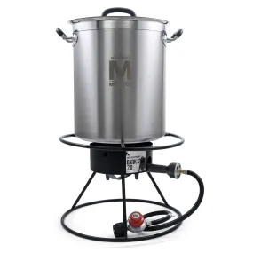 8 Gallon Undrilled Brew Kettle and Burner Kit