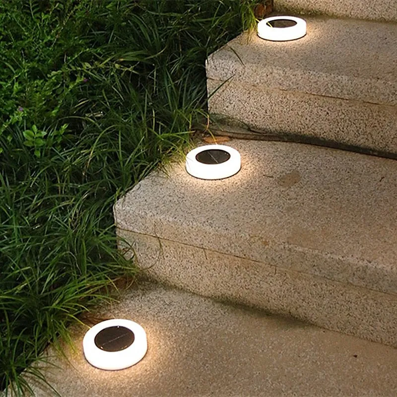 8 LED Solar Lawn Yard Led Night Light Solar Power Buried Lights Garden Outdoor PathWay Floor Under Ground Stairs Decking Light