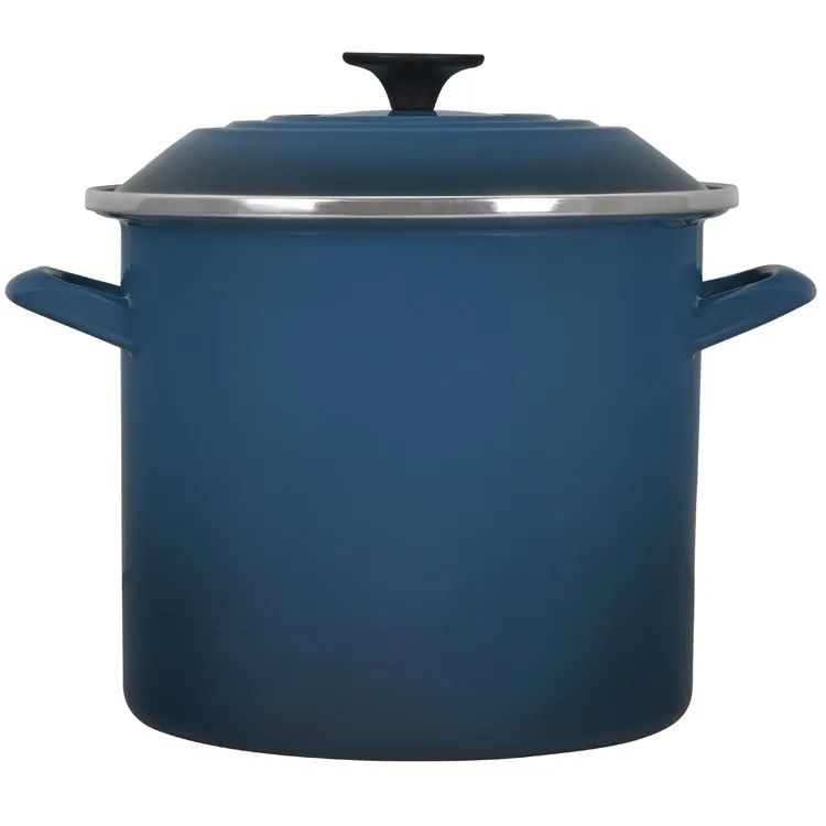 8-Quart Enamel On Steel Stockpot - Deep Teal