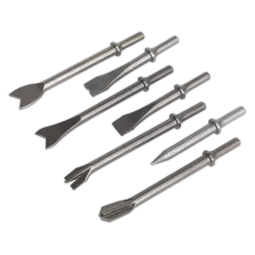 Air Hammer Chisel Set 7pc .401" Shank