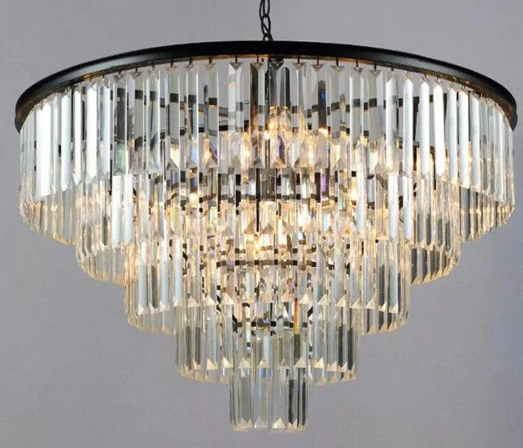 Ajax Quinate Multi-Tier Crystal Chandelier