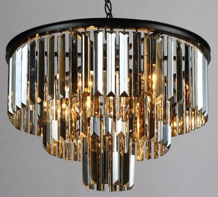 Ajax Quinate Multi-Tier Crystal Chandelier