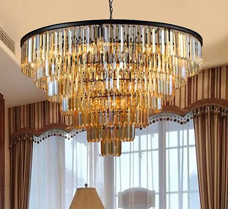 Ajax Quinate Multi-Tier Crystal Chandelier