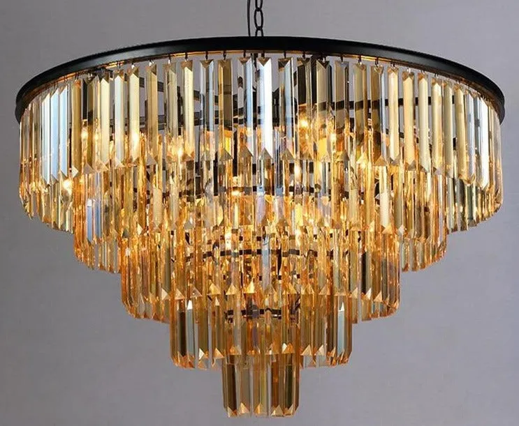 Ajax Quinate Multi-Tier Crystal Chandelier