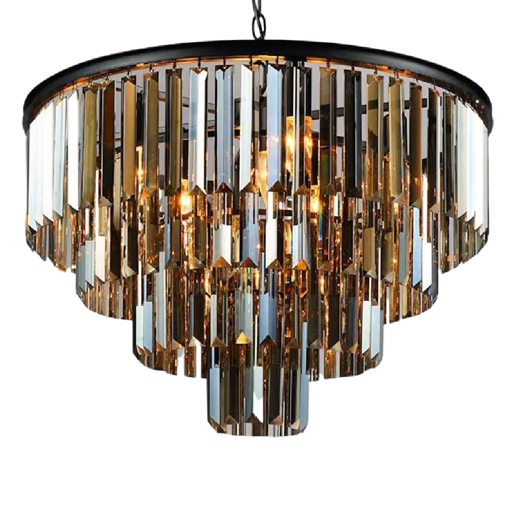 Ajax Quinate Multi-Tier Crystal Chandelier