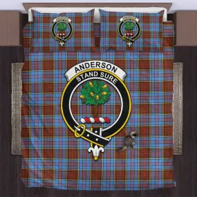 Anderson Modern Tartan Bedding Set with Family Crest