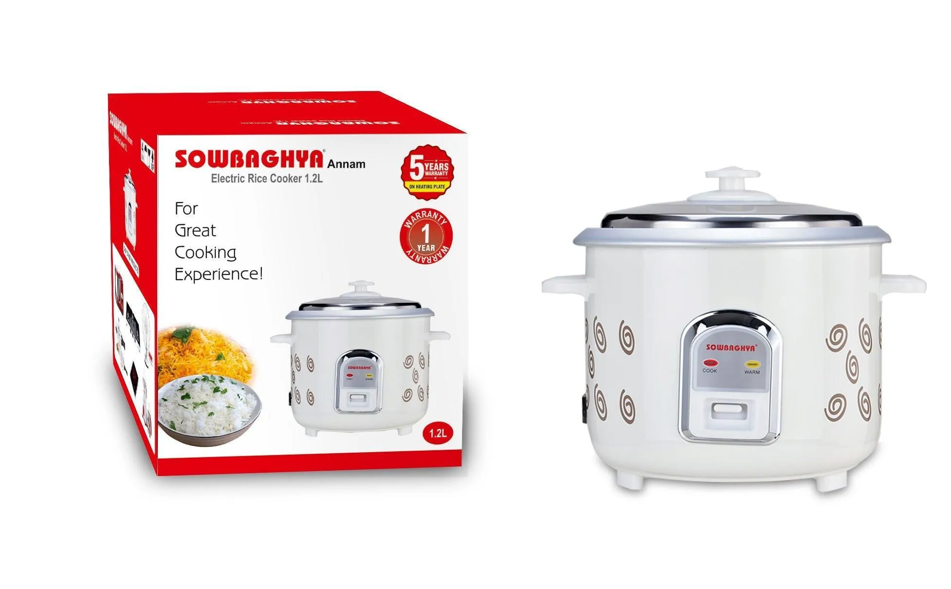 Annam 1.2Ltr Rice Cooker