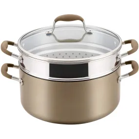 Anolon Advanced Home Hard-Anodized Nonstick Open Stock Cookware (8.5 Qt. Wide Stockpot, Bronze)