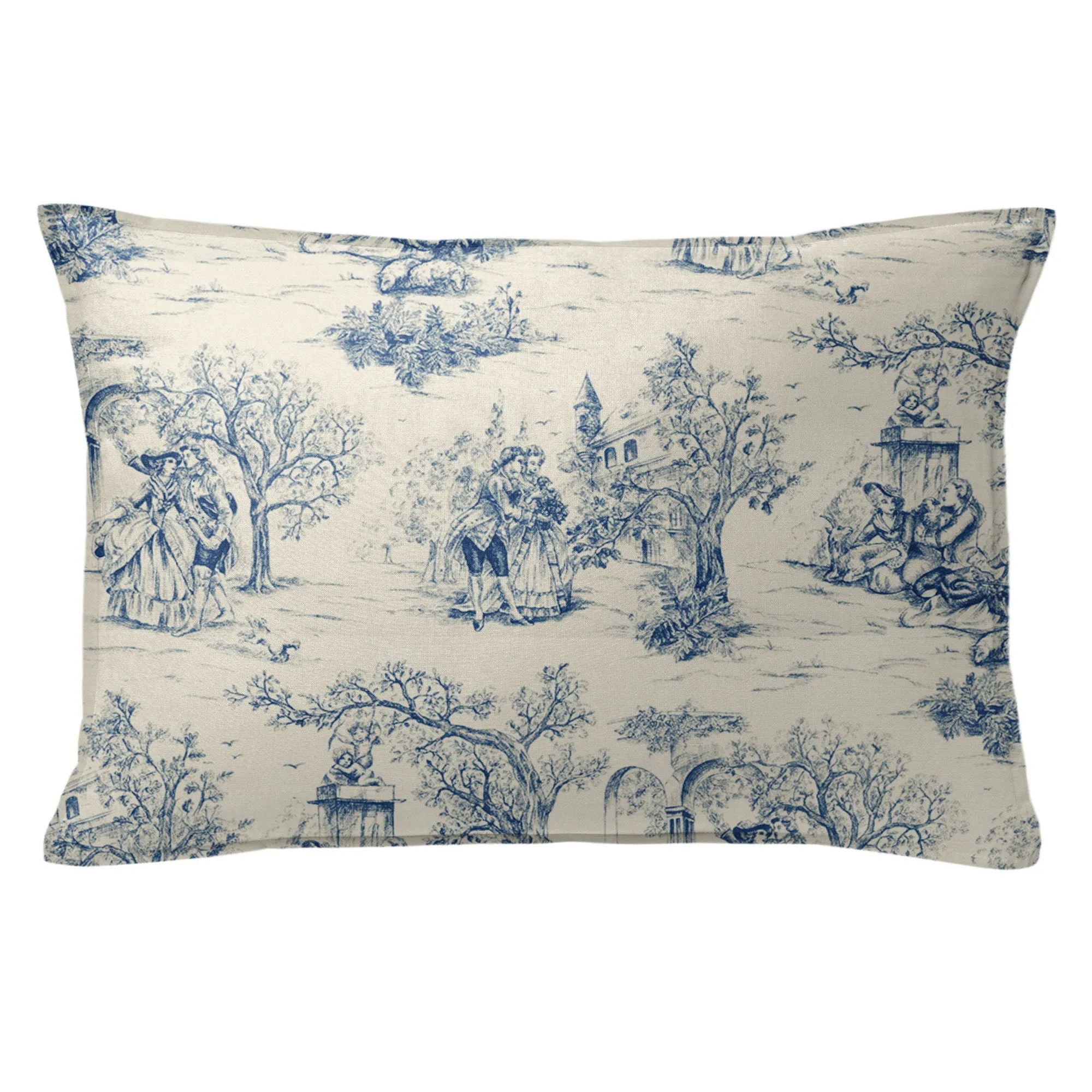 Archamps Toile Blue Bedding