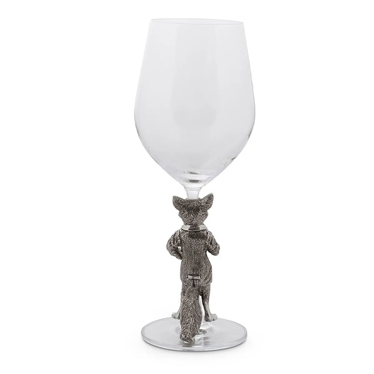 Arthur Court Equestrian Dressed Fox Wine Glass