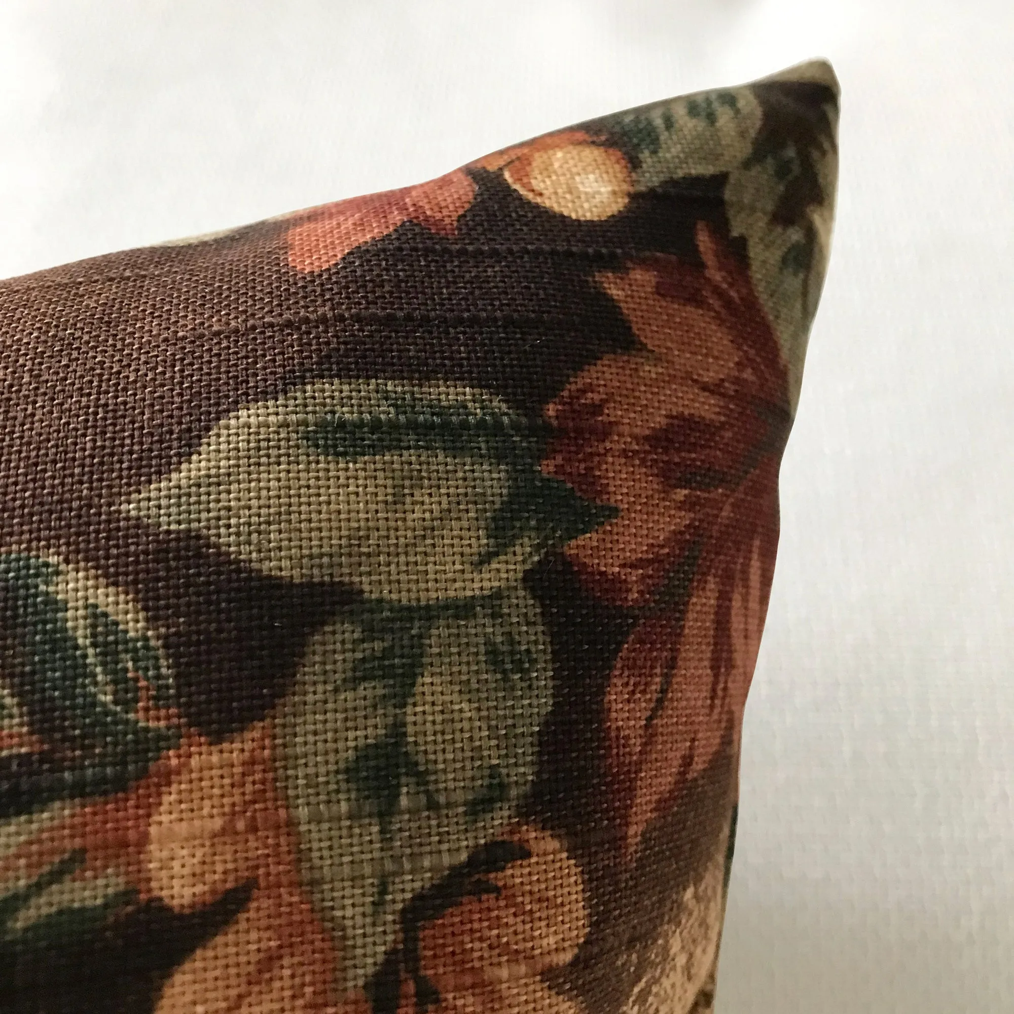 Autumnal Dog Lumbar Pillow Cover 13x22