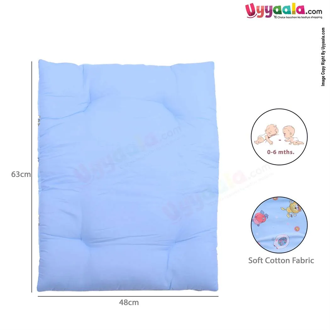 Baby Bedding With Pillow Velvet Animal print Blue 0-6m