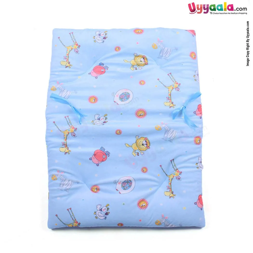 Baby Bedding With Pillow Velvet Animal print Blue 0-6m