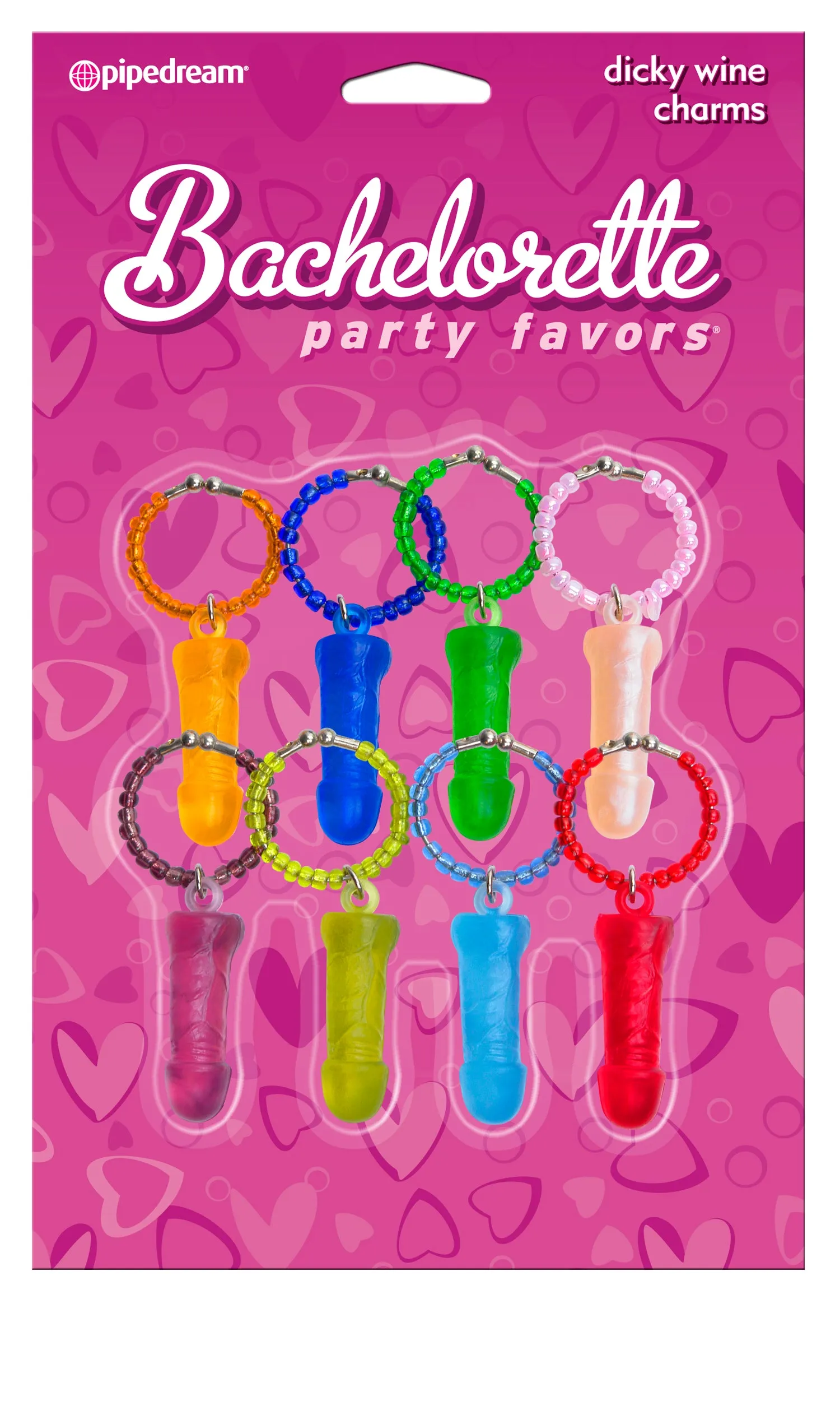 Bachelorette Dicky Wine Charms