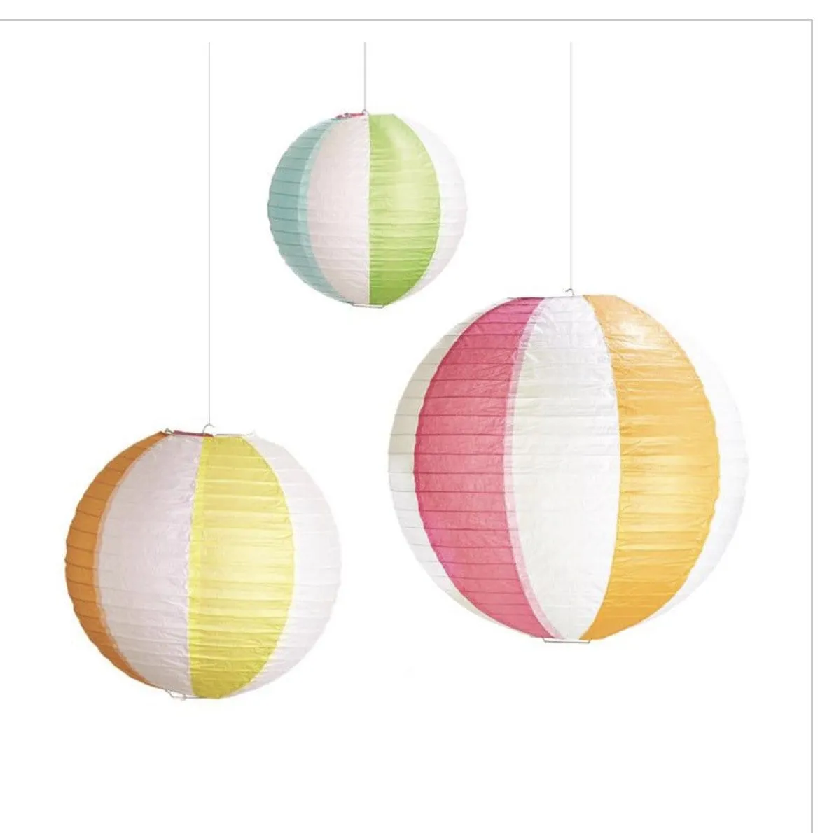 Beach Ball Lanterns Set of 3