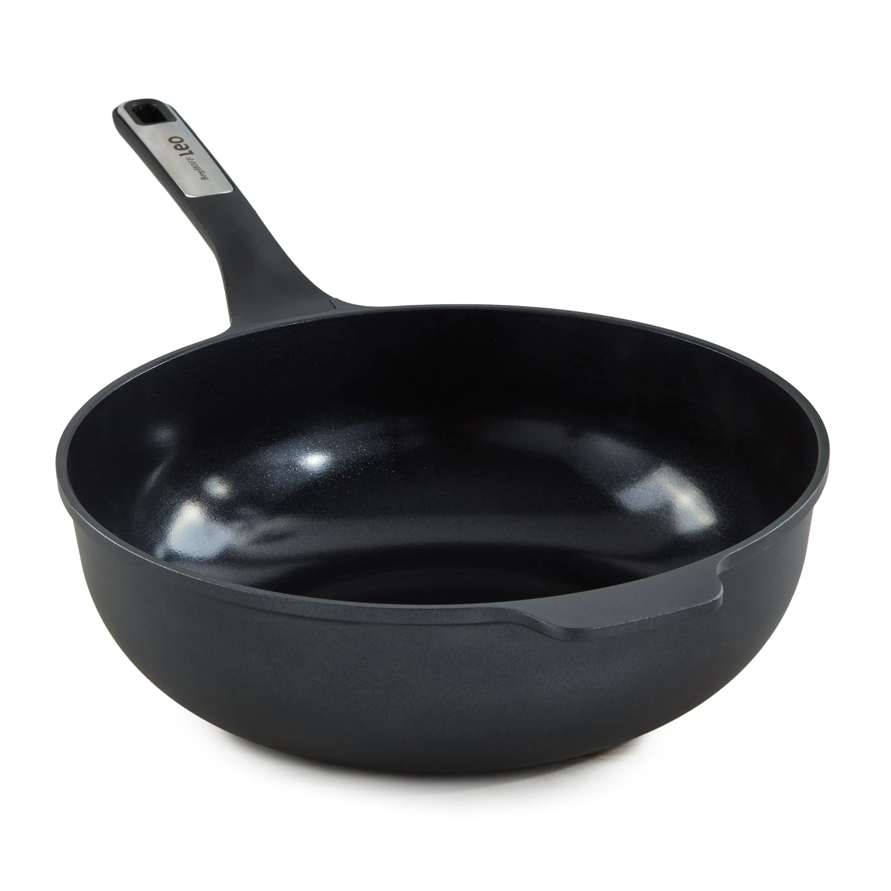 BergHOFF Leo Phantom Nonstick Ceramic 12" Wok Pan 5.3qt., Recycled