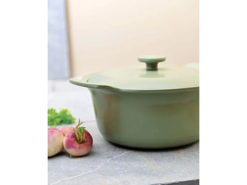 BergHOFF Ron 8Pc Cast Iron Cookware Set, Green