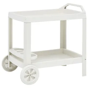 Beverage Cart White 69x53x72 cm Plastic