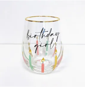 Birthday Girl Wine Glass