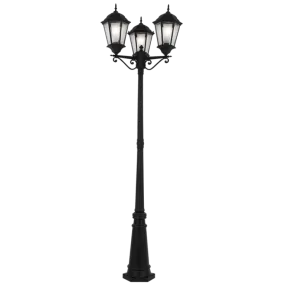 Bright Star Lighting LFL008/3 BLACK Standing Lantern