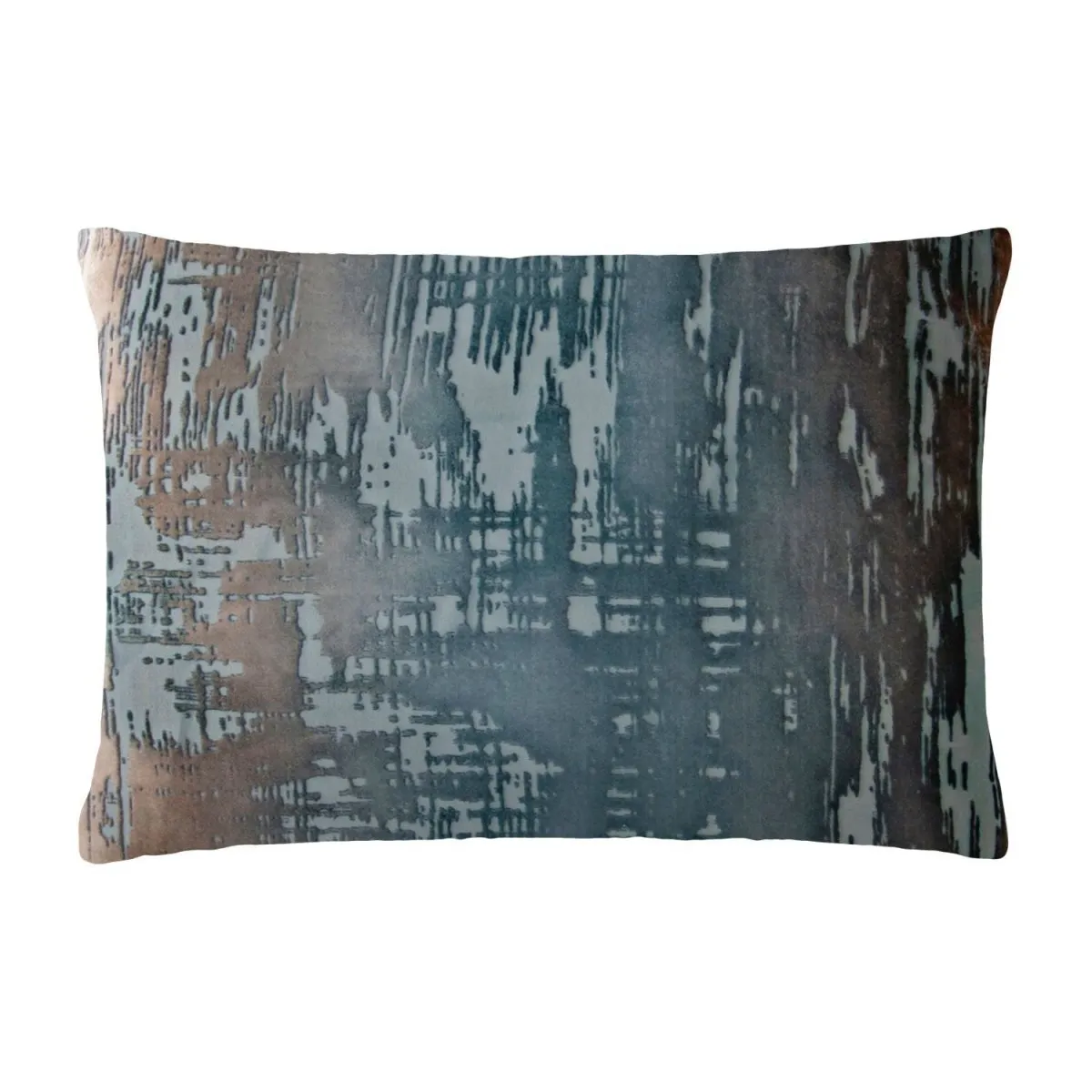 Brush Stroke Gunmetal Velvet Pillows by Kevin O'Brien Studio