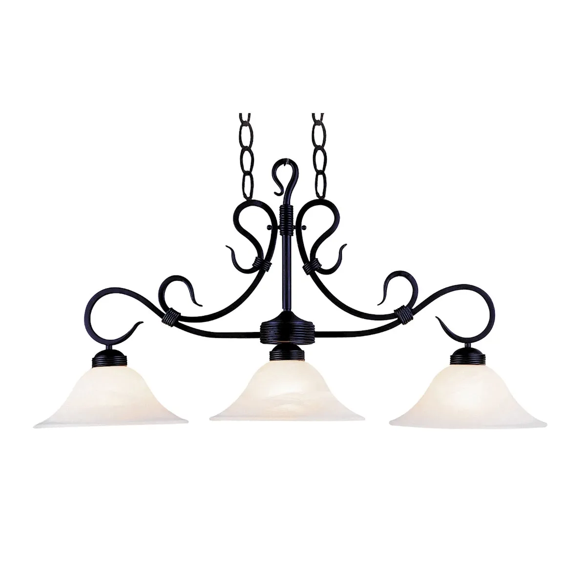 BUCKINGHAM 40'' WIDE 3-LIGHT LINEAR CHANDELIER