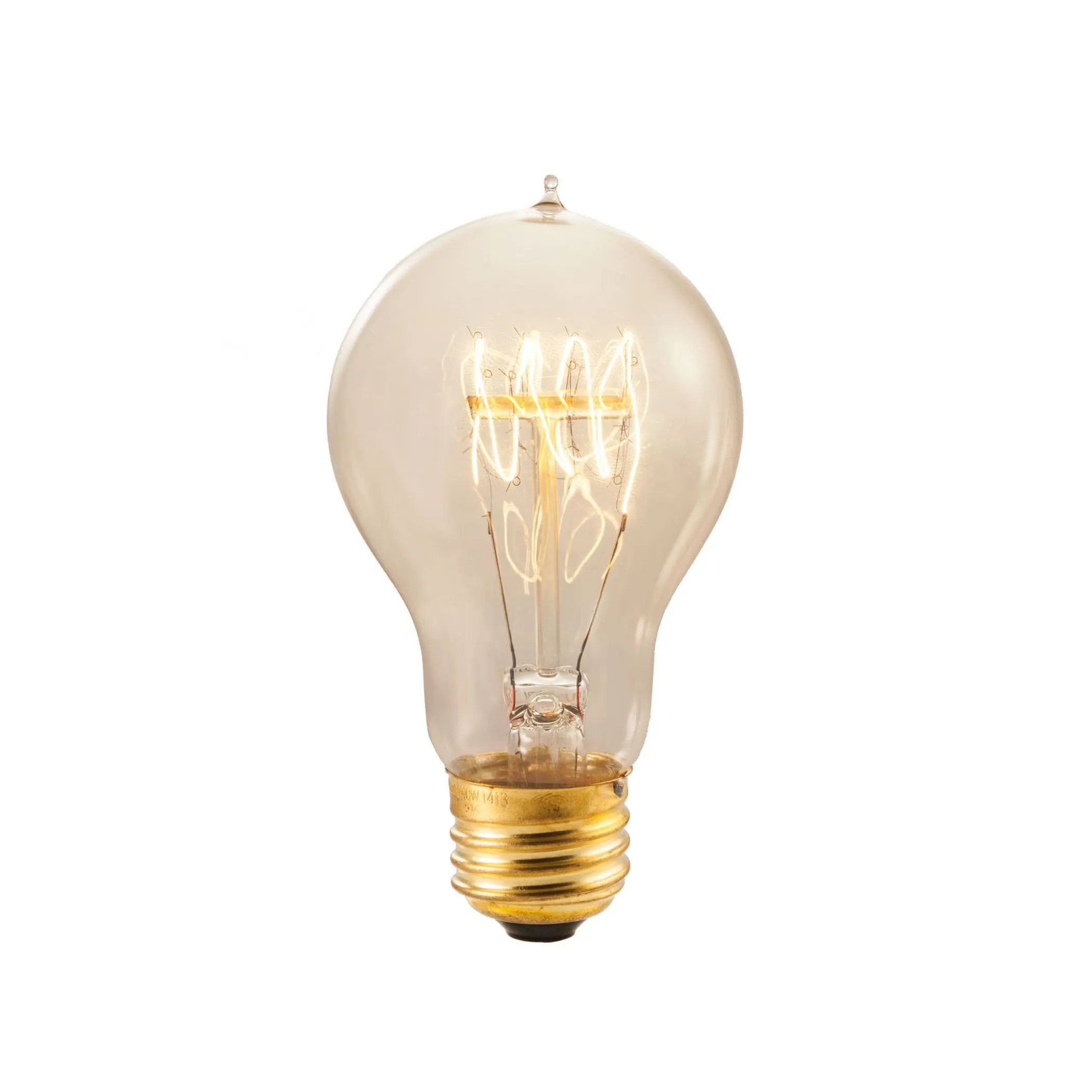 Bulbrite 134020 40 Watt A19 Incandescent White Nostalgic Loop