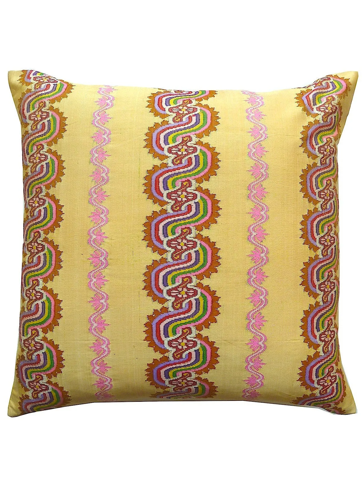 Burmese Silk Pillow Butter Swirl