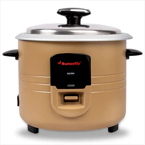 Butterfly Wave Electric Rice Cooker (1.8 L) - Gold