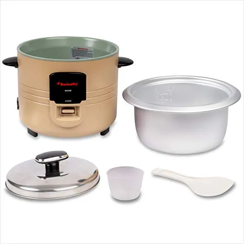 Butterfly Wave Electric Rice Cooker (1.8 L) - Gold