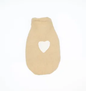 Camel and Cream Cashmere Small Hot Water Bottle