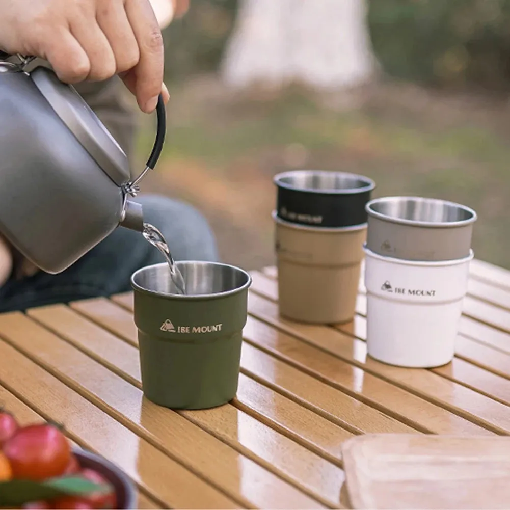 Camping Cup High-Quality Stainless Steel Lightweight Mug Tea Beer Coffee