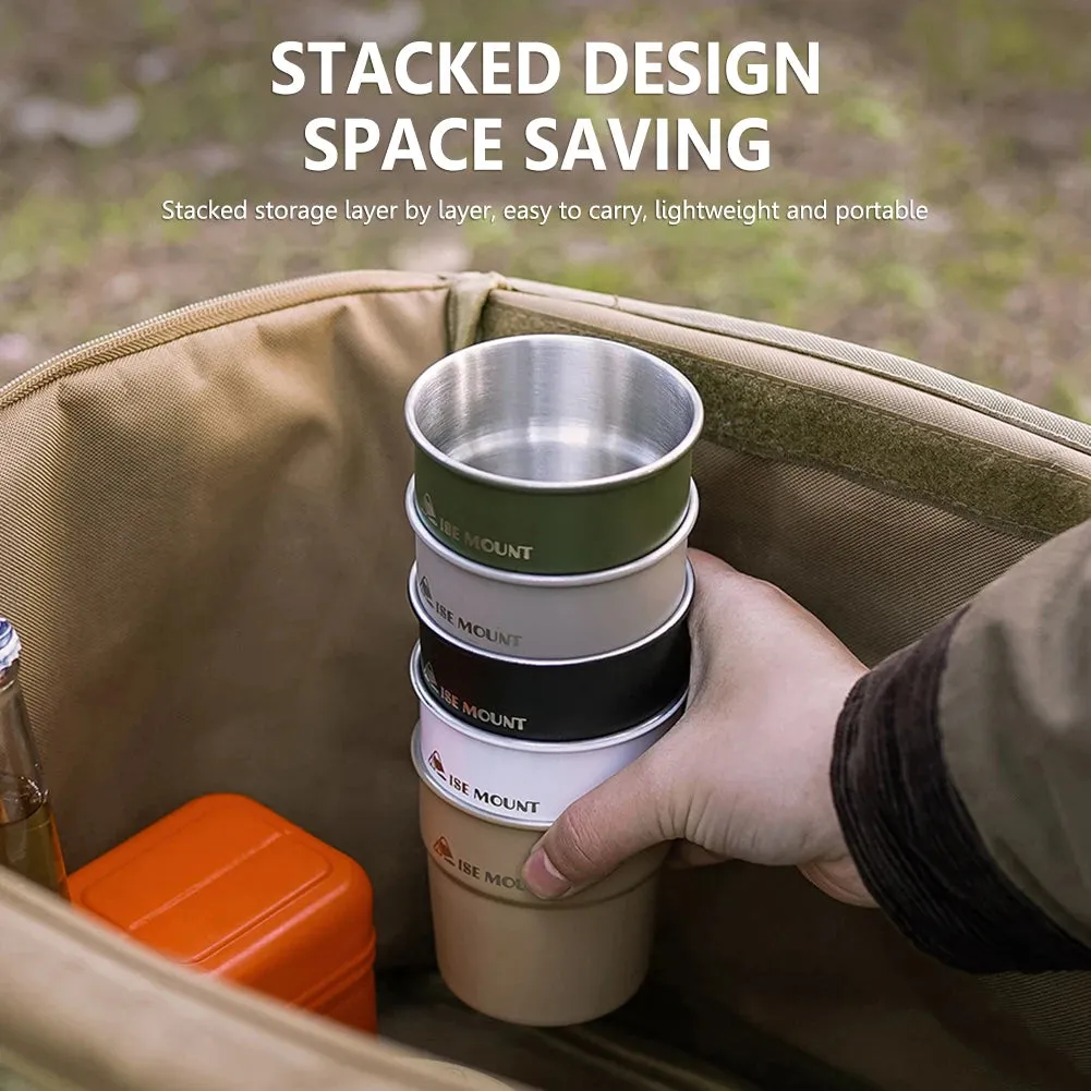 Camping Cup High-Quality Stainless Steel Lightweight Mug Tea Beer Coffee