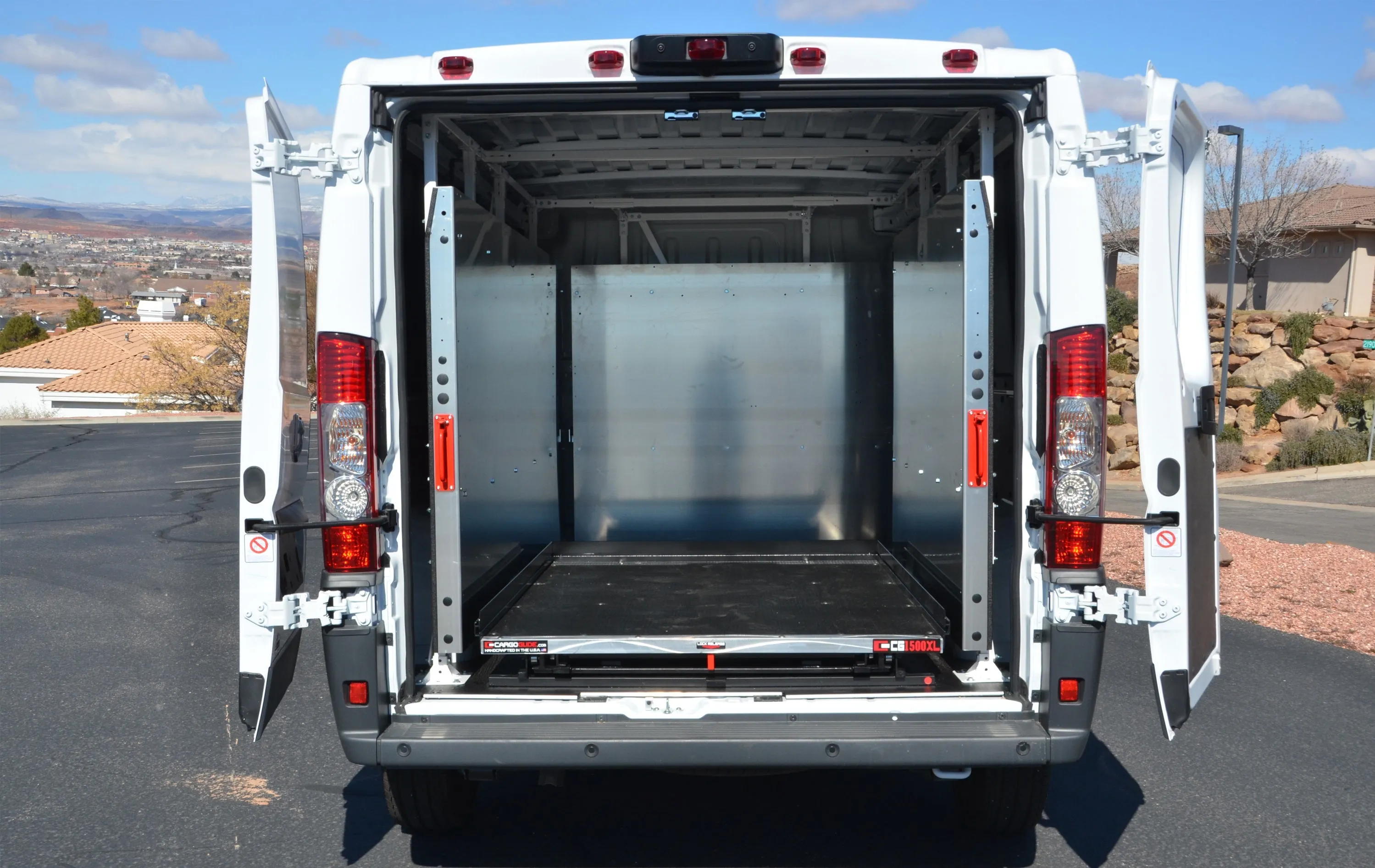 CargoGlide WSST321-23 Van Storage Sliding Platform Wall